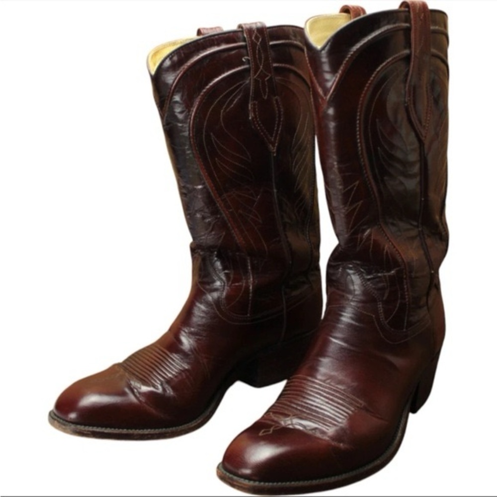 Dan Post Rich Brown Cowboy Boots